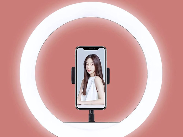 Led světlo + držák telefonu + stativ 100cm 3 odstíny