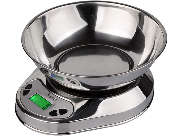 Elektronikus konyhai pincér 5kg/1g digitális példamérlegzéssel