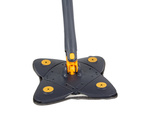 Rotary flat mop for floor cleaning with wringer hygienic