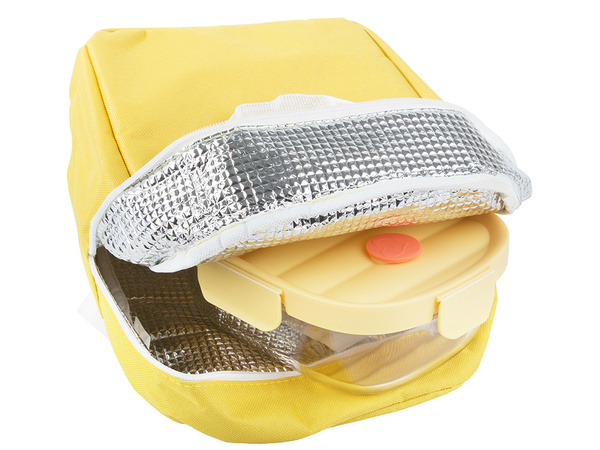 2x récipients en verre pour aliments avec couvercle thermo-résistants sac thermique