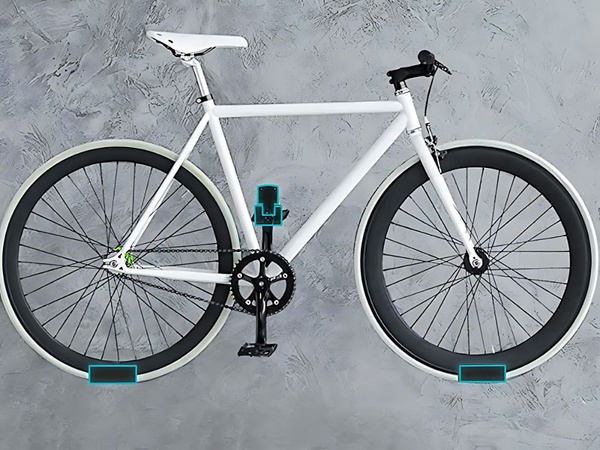 Kovový držiak na bicykel na stenu do 30 kg