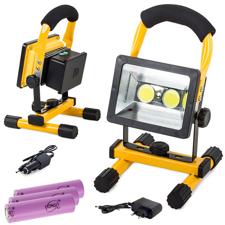 Portrait halogen 2 x led cob 30w baterija