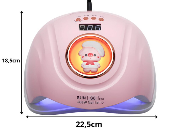 Lampe à ongles uv led pour gels hybrides 268w 57 diode puissant dual led