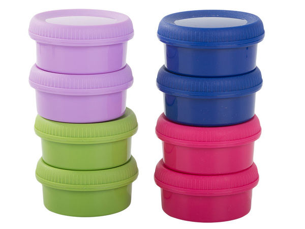 Dip containers for dips sauces 80ml 8pcs lid dressing set