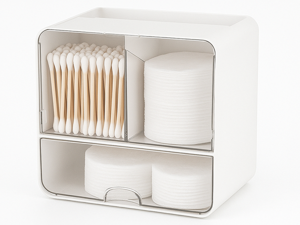 Organiser cabinet container with drawer cosmetic storage for the bathroom