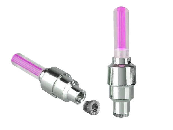 Luminous valves bicycle wheel valve