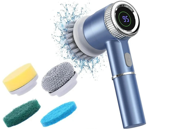 Cordless electric rotary brush for kitchen cleaning 5in1