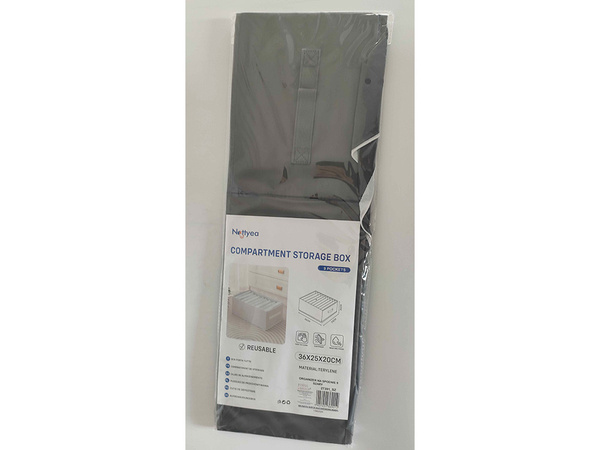 Organizér na oblečenie spodné prádlo nohavice zásuvka šatníková skriňa ponožky sivé