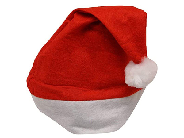 Santa klobuk s pompom kostum kostum