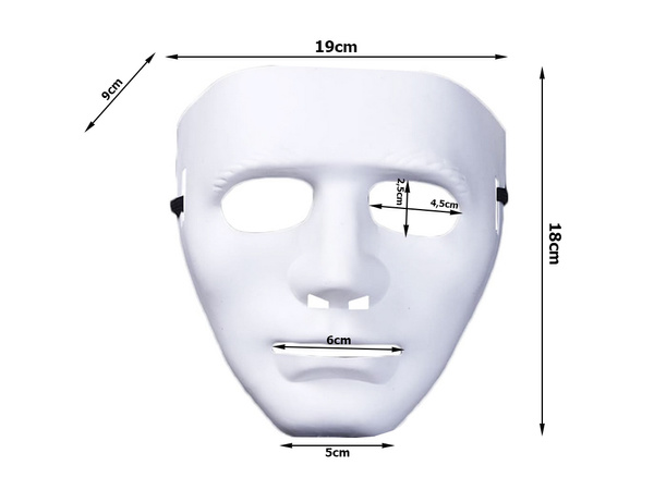 Máscara blanca para halloween myers horror party
