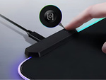 Spēļu spilventiņš ar apgaismojumu rgb xxl 90x40 zem peles tastatūras usb