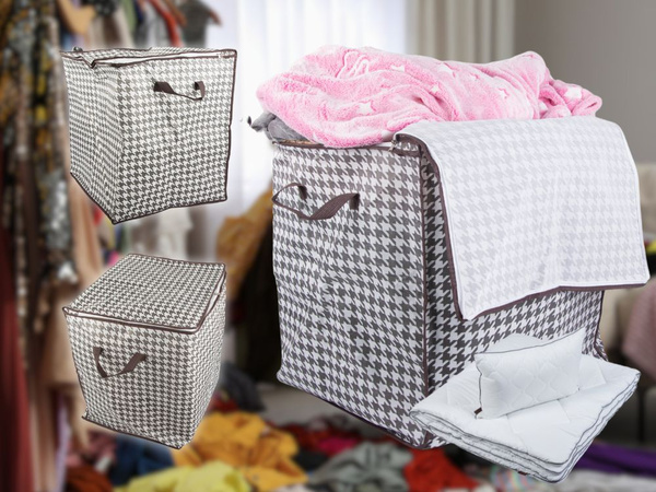 Armario contenedor tela organizador ropa lino plegable 100l