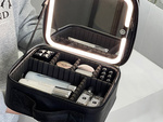 Cosmetic case cosmetic case travel organiser casket led mirror