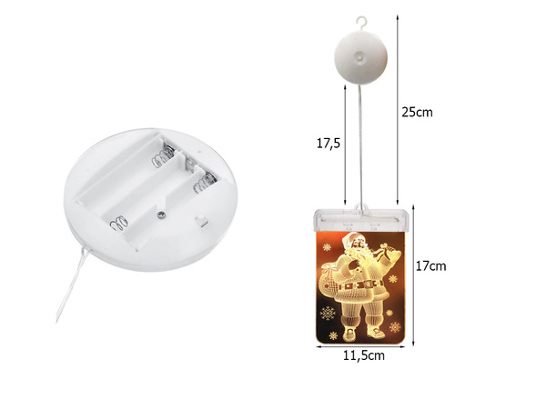 3d stained glass window decoration christmas lights