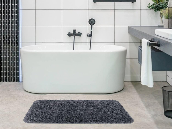 Tapis de salle de bain set de 3 pièces 3in1 anti-dérapant séchage rapide