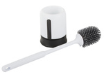 Silikonová wc štětka do koupelny s nepropustnou plnou základnou