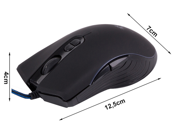 Raton optico con cable para portatil pc rgb gaming mouse