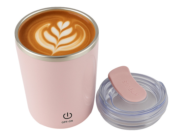 350 ml samomiešací oceľový termoskový pohár na teplé a studené nápoje usb šnúrka