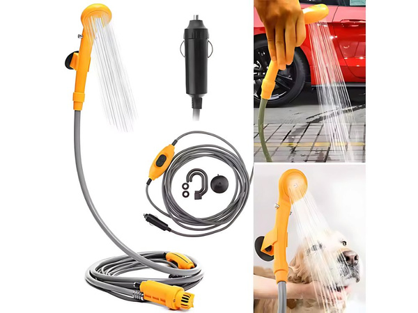 Douche touristique 12v voiture pompe camping portable