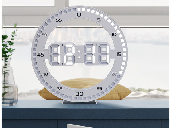 Alarm clock led electronic thermometer with alarm backlit thermometer