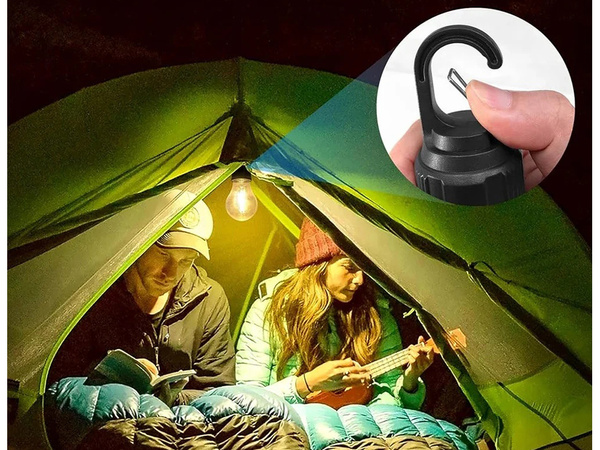 Led camping light bulb camping light holder pendant 3 modes