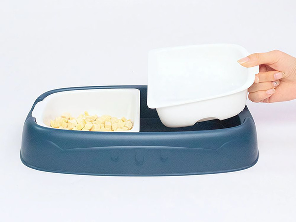 Topelt kauss koerale kassile eemaldatav vee- ja toidunõu suur plastist