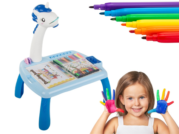 Retroproyector mesa de dibujo pizarra blanca rotuladores para niños rotuladores