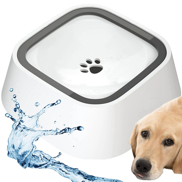Floating water bowl for dog and cat 1l non-splashing slow drinker