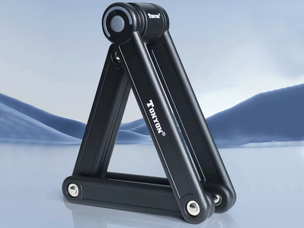 FOLDING BICYCLE LOCK KEY-OPERATED SECURITY DEVICE FOR SCOOTERS