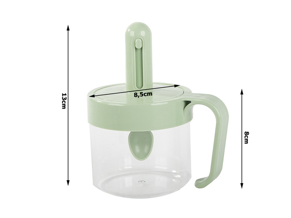 Récipient à épices pour la cuisine avec cuillère à soupe gobelet avec fermeture d'oreille