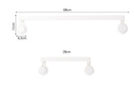 Wall-mounted bathroom towel rail adjustable holder