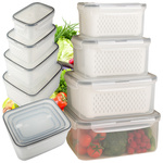 Kitchen food containers with basket container with seal 4 pcs