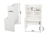 Organiser desk cabinet shelves bookcase