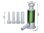Hand sausage stuffer with 4 tips vertical spritzer machine
