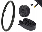 Bike rubber 28 inch 28 x 1.75/2.125 with an av bike ventilator