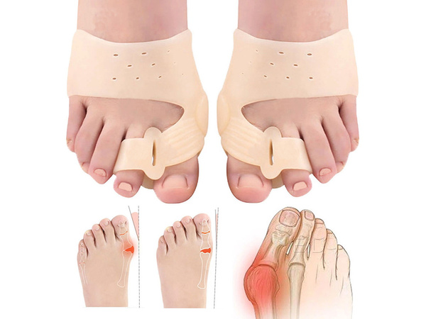Разделитель пальцев ног для hallux valgus гелевый клиновидный магнит