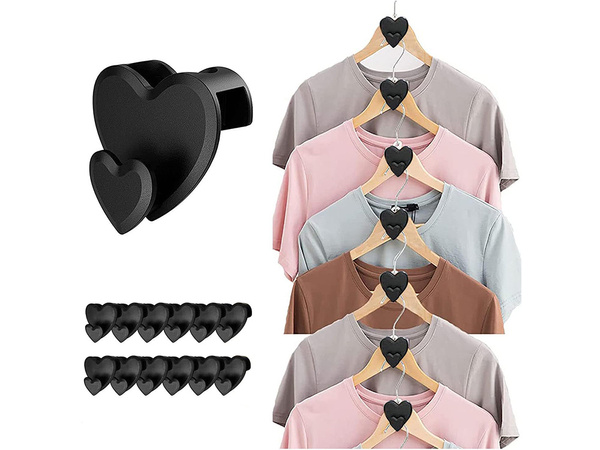 Organiser hook clothes hanger holder for wardrobe set of 12 pieces