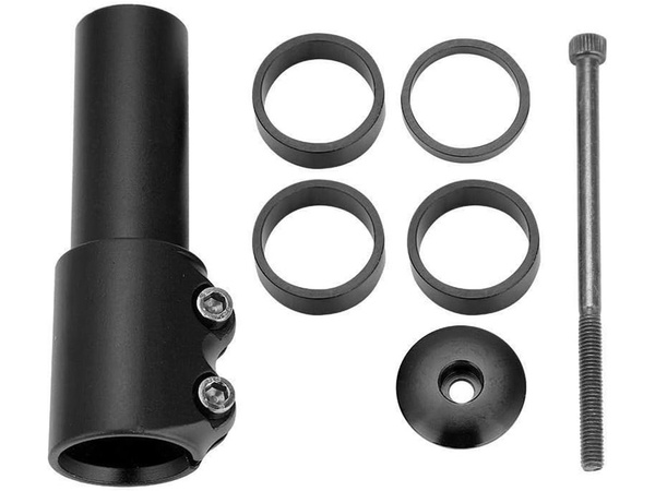 Adaptera stūres stublāja kāta pagarinājums regulējams priekš velosipēda