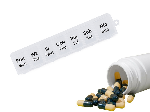 Medikamentenbehälter wöchentliche medikamentenkassette supplement organizer 7 tage