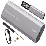 Hdd adapter box m.2 sata ngff usb 3.1 usb typ-c 2230-2280mm