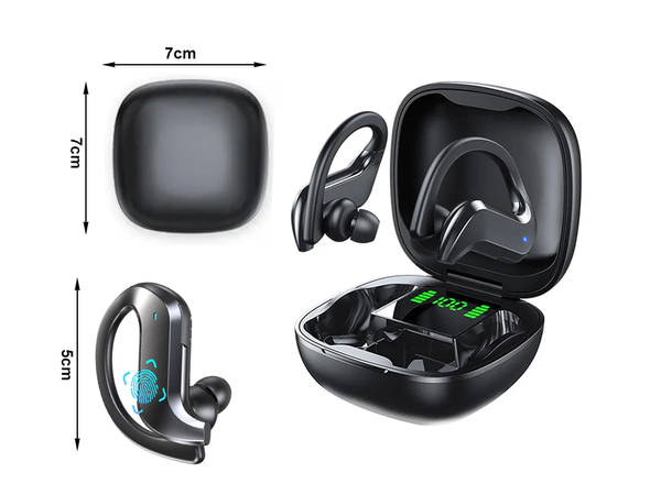 Auriculares deportivos inalámbricos bluetooth para entrenamiento de running on-ear