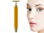Gold bar vibrating facial massager