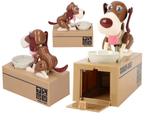 Hucha perro come monedas maquina expendedora interactiva caja fuerte grande