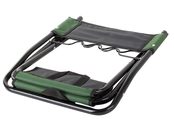 Fishing chair backrest with rod holder