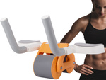 Double ab roller roue d'exercice avec ordinateur développement des muscles abdominaux