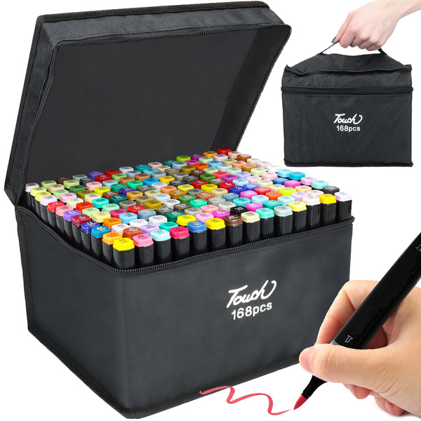 ALCOHOL MARKERS TOUCH KIT 168pcs Tote bag