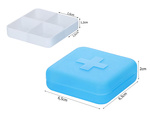 Container medicament cutie suplimente comprimate călătorie 4 compartimente