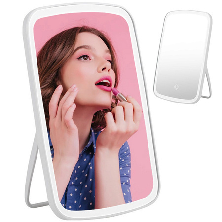 Led illuminated cosmetic make-up mirror