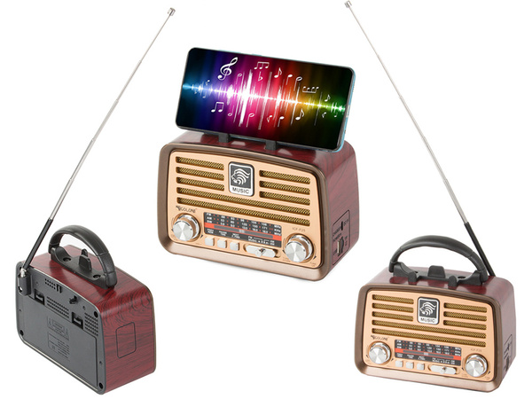 Retro konyhai mobil rádió fm am bluetooth usb újratölthető antenna