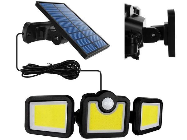 Solar lampe mit dämmerung bewegung sensor 171 led separate paneel garten